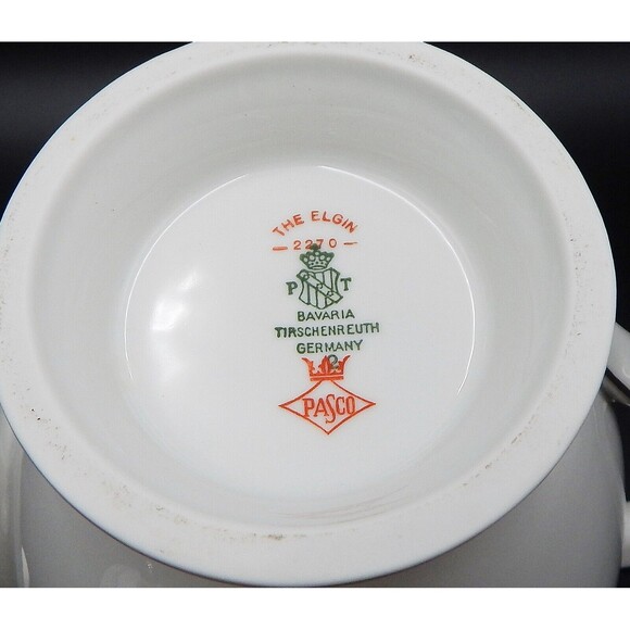 Tirschenreuth The Elgin Coffee Pot Bavaria Germany 9 Inch Silver 2270 Pasco - Picture 10 of 13